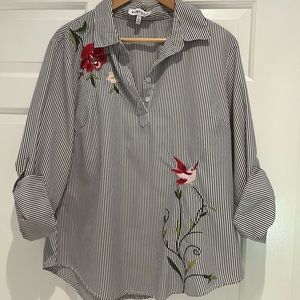 Embroidery blouse Large